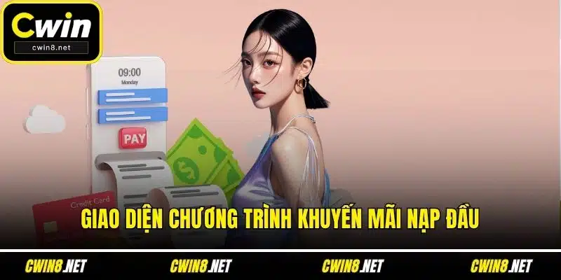 Giao diện chương trình khuyến mãi nạp đầu