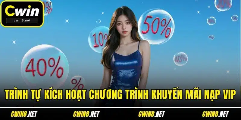 Trình tự kích hoạt chương trình khuyến mãi nạp VIP